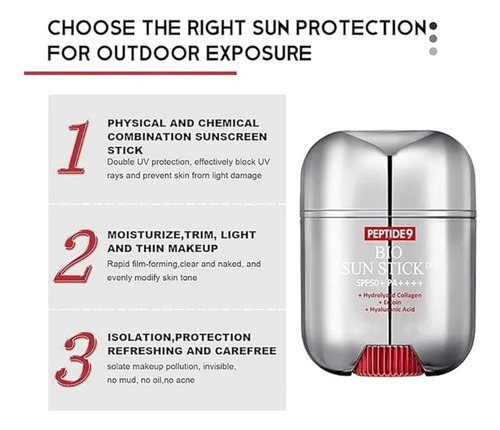 Medipeel Bio Sun Stick Fps50 Prot Solar De Barra Antiarrugas