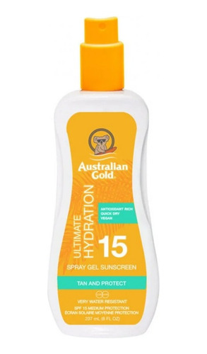 Australian Gold Protector Solar Spf 15 Spray Gel Sunscreen