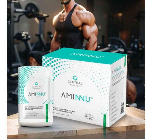 Aminnu®- 10g 30 Sachês - Central Nutrition - Sabor Limão