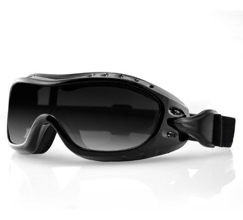 Bobster Night Hawk Fit En Gafas De Sol, Black Frame / Smoked