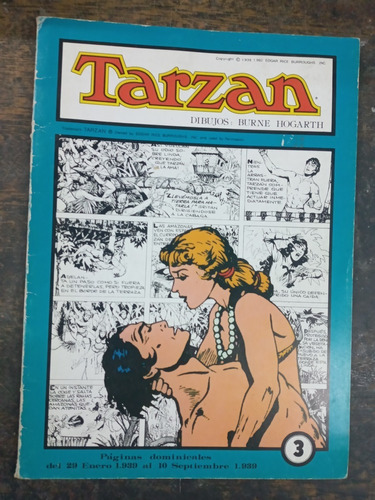 Tarzan Nº 3 * Burne Hogarth * Enero A Septiembre De 1939 *