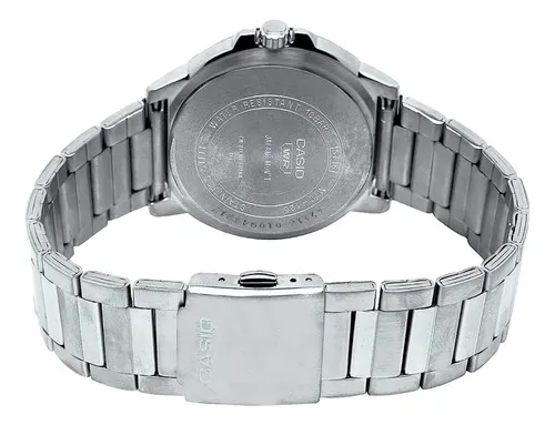 Reloj Casio Mtd 125d Hombre Acero Doble Calendario 100metros Color