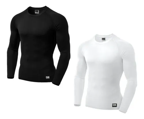 Pack X 2 Remeras Manga Larga Camisetas Deportivas Hombre G6