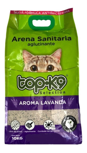 Top-k9 Arena Sanitaria Aglutinante Aroma Lavanda 10 Kg - Ar