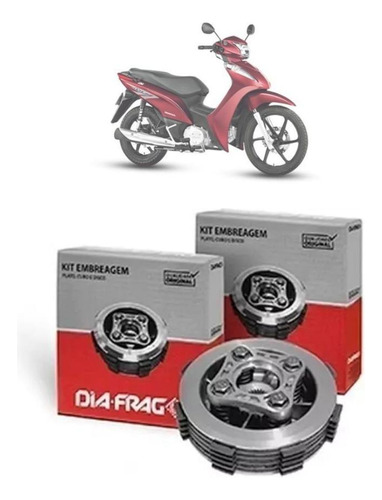 Disco Embreagem Dia-frag Dfh-00159 Honda Biz 125 2011-2015