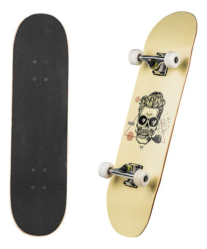 Skate Gold Maple Crudo Solo Deportes Rulemanes Beige