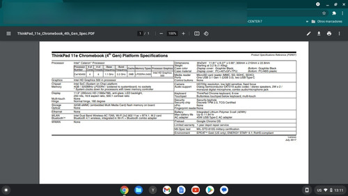 Thinkpad 11e Chromebook (Usado)