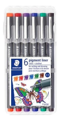 Estilografo Desechable Staedtler Paquete Con 6 Piezas 