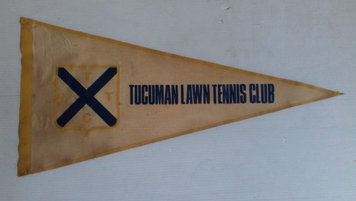 Antiguo Banderín Tucuman Lawn Tennis Club 1983 Rugby 27x18cm