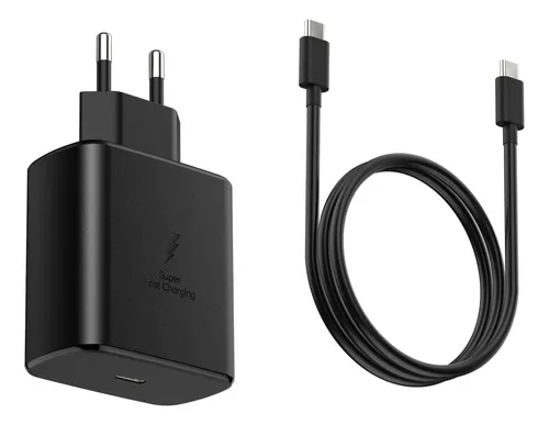 Cargador + Cable Usb C Turbo (45w) Para Samsung S21 S20 Fe