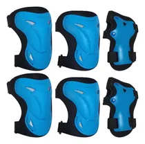 Comprar Kit Protección Patines Skate Rodilleras Coderas Manos - Bl
