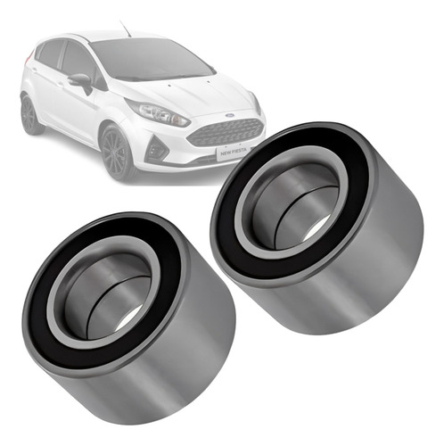 Par Rolamento De Roda Dianteiro Ka New Fiesta Com Abs