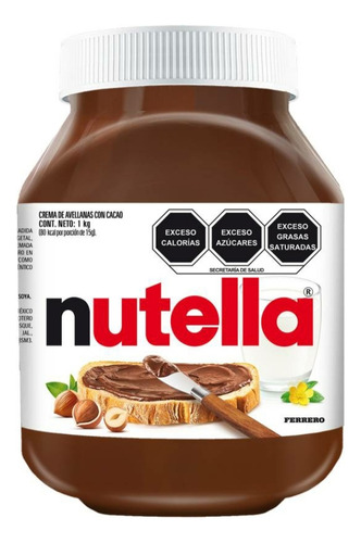 Crema De Avellana Nutella 1kg.