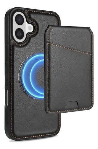 Funda Para iPhone Con Tarjetero Desmontable Soporte Multiángulo + Mica Hidrogel | Estuche 2 En 1