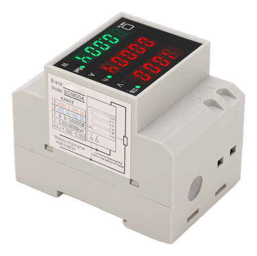 Medidor De Voltaje Ac 80-300v 100a Din Rail Power Digital