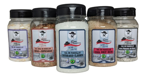 Imagem 3 de 5 de Kit Sal De Parrilla Clássica E Pimenta Do Reino Dom Chamorro