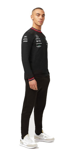 Imagen 2 de 9 de Playera Mercedes F1 Manga Larga Russell / Hamilton Auténtica