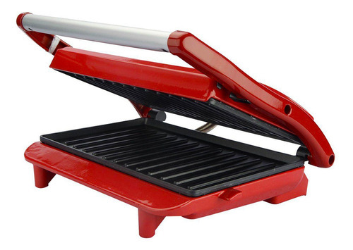 Grill & Sanduicheira 2 Em 1 Panini 850w Vermelho Chef Lenoxx 220V