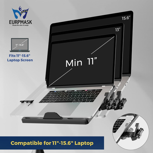 Eurpmask Bandeja Montaje Para Laptop Brazo Monitor Adapt