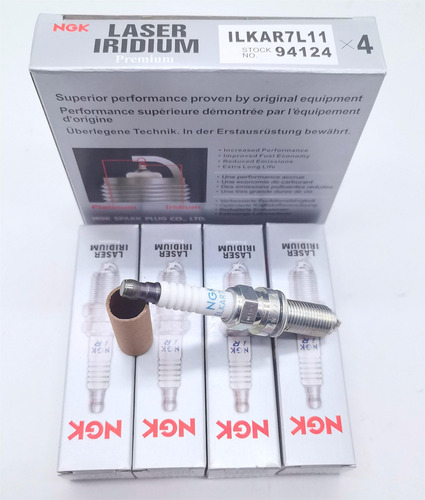 Kit 4 Bujías Laser Iridium Mazda 2 Mazda 3 Mazda6 Cx-3 Cx-5