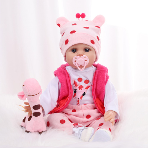 55cm Muñeca De Bebé Reborn Bebé Niña De Silicona Y Algodón