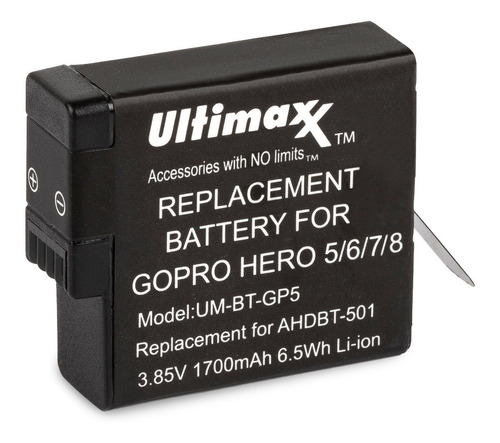 Bateria Gopro 5/6/7/8 1700mah Ultimaxx