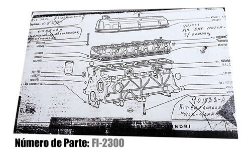 Catálogo De Piezas Fiat 2300 - Repuestos Y Accesorios (Usado)