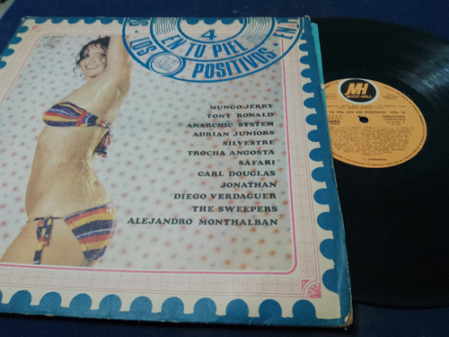 Disco Vinilo Antiguo Los Positivos 4 En Tu Piel