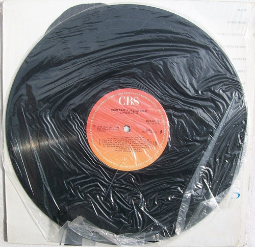 Homenaje A: Javier Solis. Disco Lp Cbs 1990 (Usado)