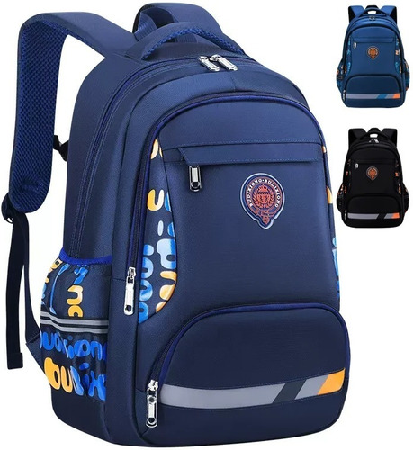 Mochila Escolar Primaria Impermeable Protege Espalda D Niños