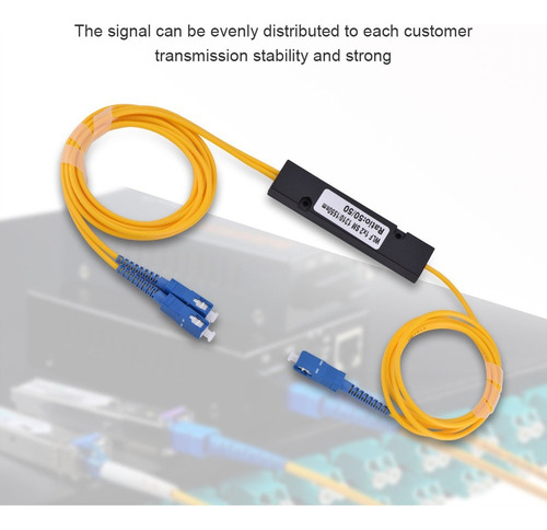 .. Cable Divisor De Fibra Óptica Sc Monomodo 1 A 2 Con Sc