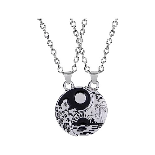 Collar Pulsera Yin Yang Para Parejas Amigos