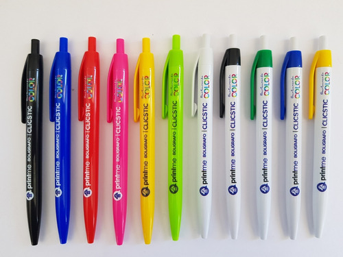 500 Lapiceras Bolígrafos Personalizados Con Logo Full Color