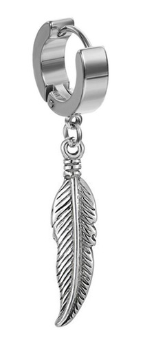 Piercing Aro Argolla Arete Pluma Alas De Acero Quirurgico Color Pluma 2