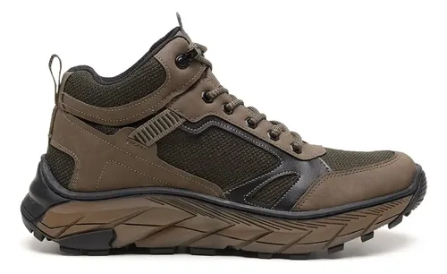 Bota Adventure Masculina Oliva Coturno Trilha Café
