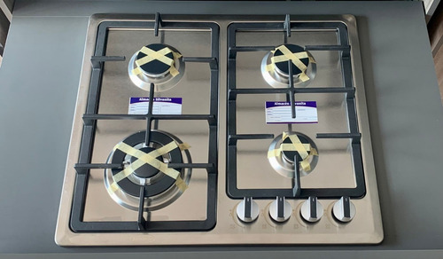 Imagen 5 de 8 de Cocina Encimera A Gas Continental Madison 4 Quemadores Acero