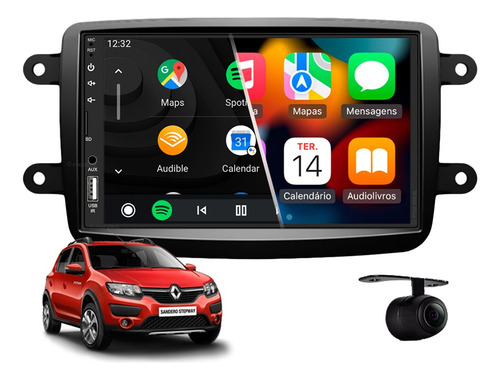 Central Multimidia Mp5 Apple Carplay Re Sandero Stepway 2019