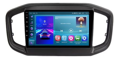Multimidia Fiat Strada 20/23 9p Android Carplay 2/32gb Voz