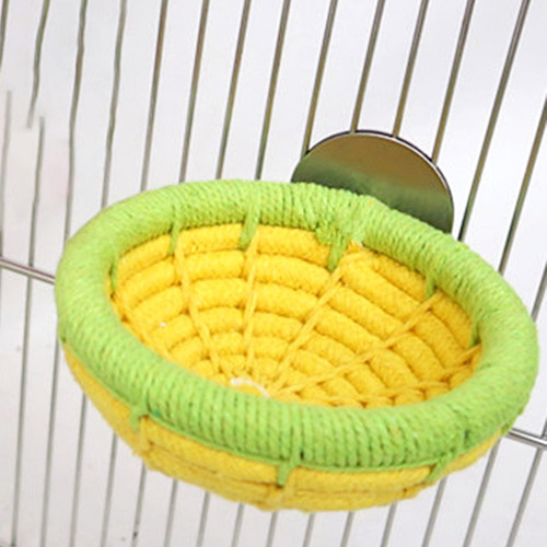 2 Uds Mascota Pájaro Nido Hamaca Cabaña Cama Colgante Para