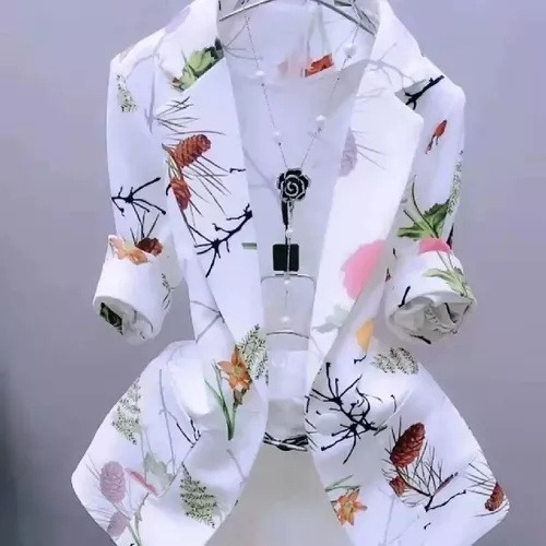 C Traje Sastre Dama De Chamarra Floral De Protección Solar