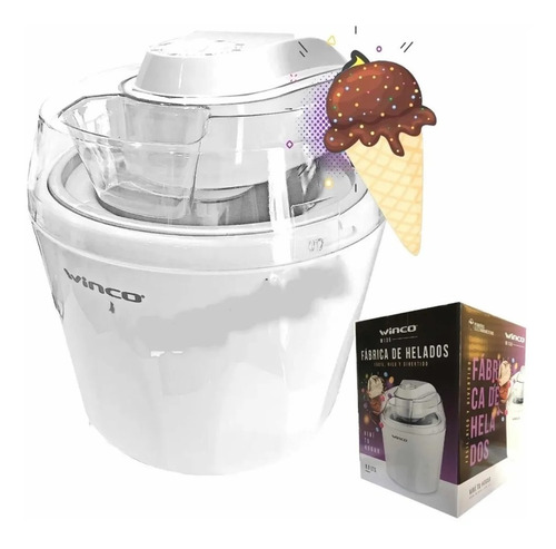 Imagen 3 de 9 de Maquina Hacer Helado Fabrica Tu Propio Helado Winco W135