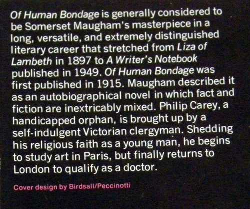 Somerset Maugham Of Human Bondage Lote 2 Libros En Ingles