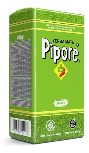 Yerba Mate Pipore Suave 500g