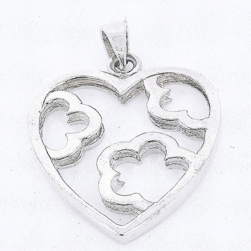 Dije Corazón Con Flores Gramos 5.5