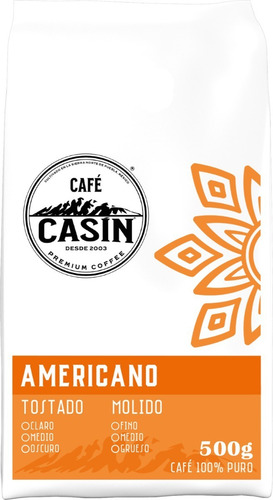 Imagen 2 de 3 de Café Tostado Y Molido By Casin - Present Americano 500 Gr