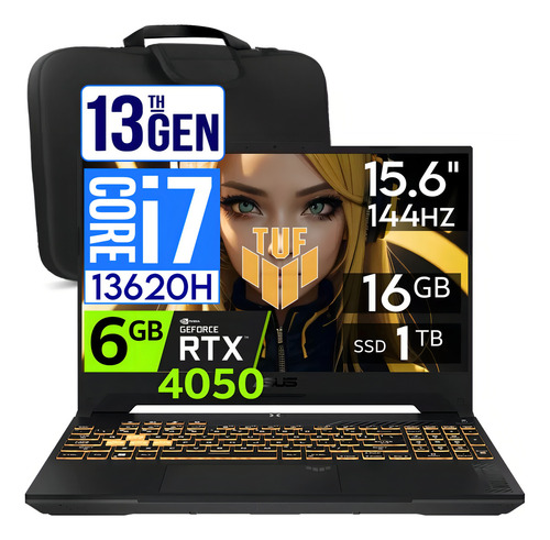 Asus Tuf F15 Core I7 13620h 16gb 1tb Rtx4050 15.6' Español Color Mecha Grey