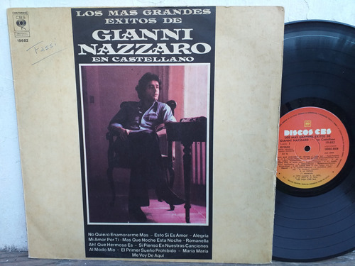 Gianni Nazzaro - Los Mas Grandes Exitos Castellano Lp 1977