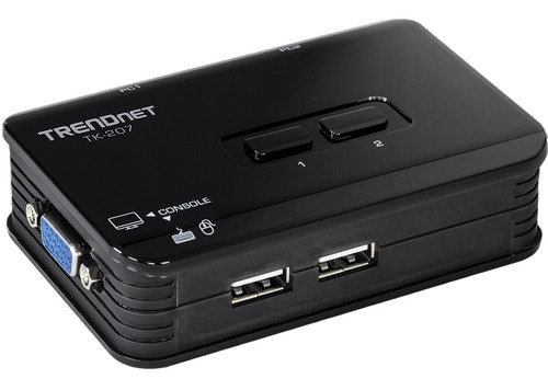 Switch Kvm 2 Portas Usb - Tk207k Chaveador 2 Portas Usb