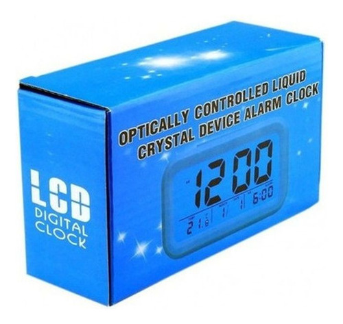 Reloj Despertador Digital Luz Temperatura Fecha Lcd