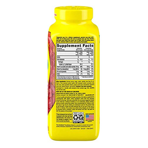 L'il Critter Niños' Inmuno C Más Zinc Y Vitamina D, 6w9wb